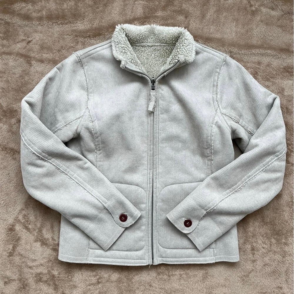 Lole Beige Full Zip Jacket Women's Size XS Neutral Beige Sherpa Lined Super Soft